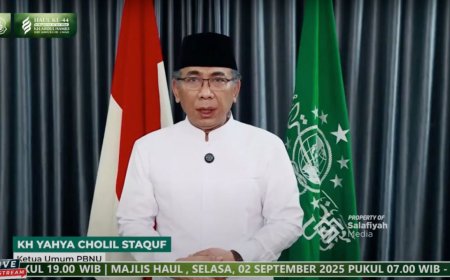 Di Haul Kiai Abdul Hamid Pasuruan, Gus Yahya Serukan Doa untuk Keselamatan Bangsa