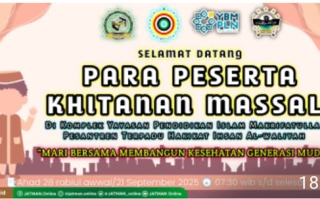 Kegiatan Khitan Massal Yayasan Pendidikan Islam Makrifatullah terpadu Hakikat Ihsan Alwaliyah Bener Meriah