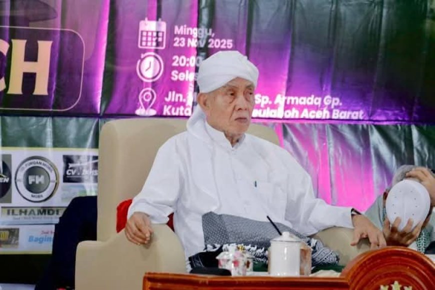 Wali Agama Aceh Seruhkan Renungan Saat Bencana, "Ingat Bencana Ingat Allah."