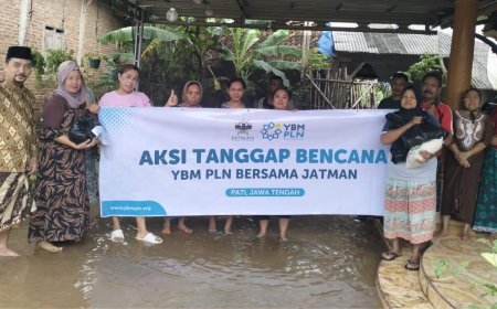 Aksi Tanggap Bencana, YBM PLN dan JATMAN Bantu Korban Banjir di Kabupaten Pati