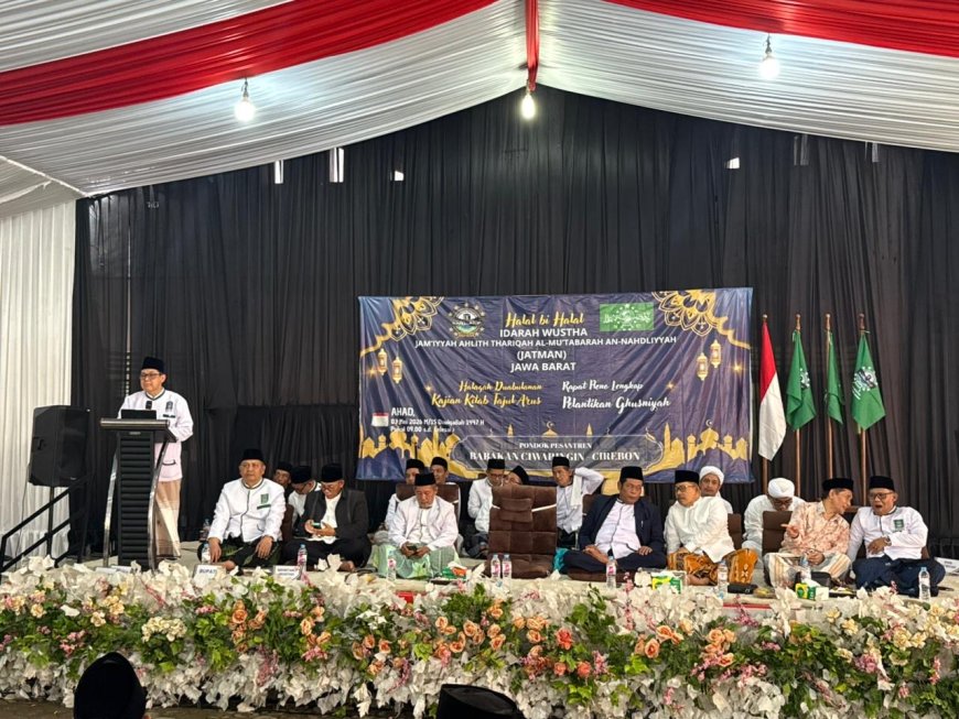 Hadiri Halal bi Halal JATMAN Jabar, Mudir ‘Ali: Keberanian Meminta Maaf dan Memberi Maaf