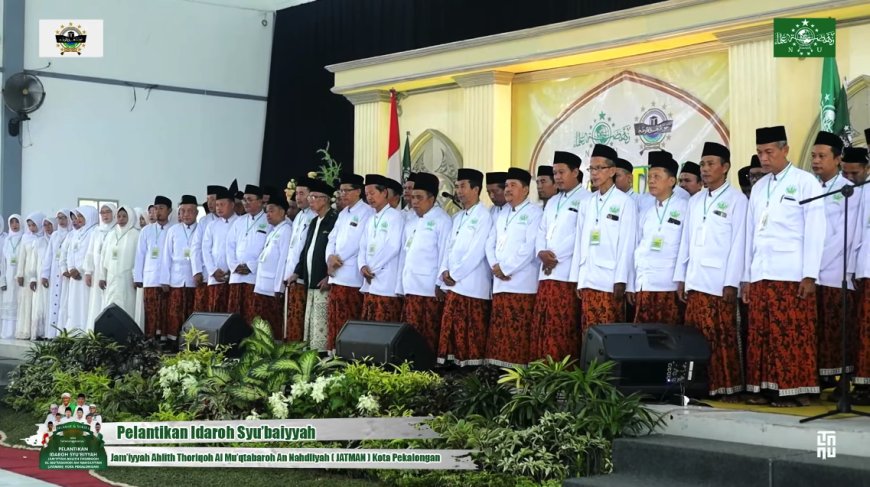 Kiai Mujib Hidayat dan Kiai Abdul Hadi Resmi Pimpin Idarah Syu'biyyah JATMAN Kota Pekalongan Masa Khidmat 2026-2030